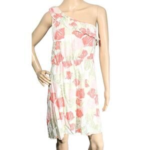 NEW Roxy Women's Size XL One Shoulder A-Line Dress Tropical Beachy
